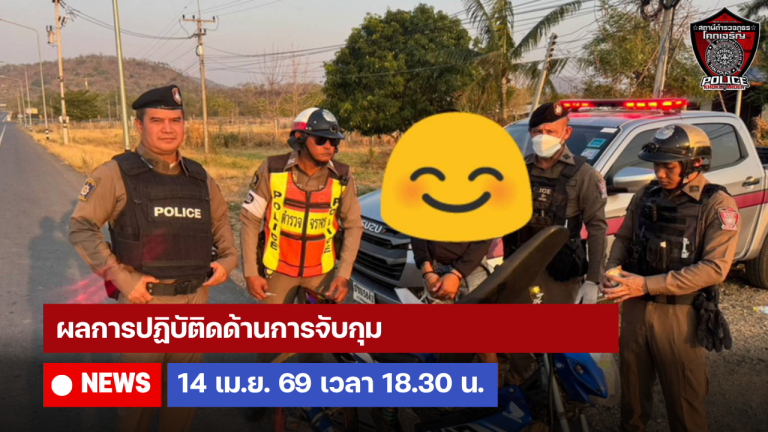ผลการปฏิบัติดด้านการจับกุม